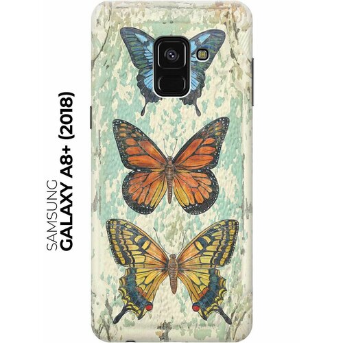 RE: PAЧехол - накладка ArtColor для Samsung Galaxy A8+ (2018) с принтом Три бабочки re paчехол накладка artcolor для samsung galaxy a6 plus 2018 с принтом три бабочки