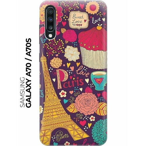 Чехол - накладка ArtColor для Samsung Galaxy A70 / A70s с принтом Love in Paris чехол накладка artcolor для samsung galaxy a01 core с принтом love in paris