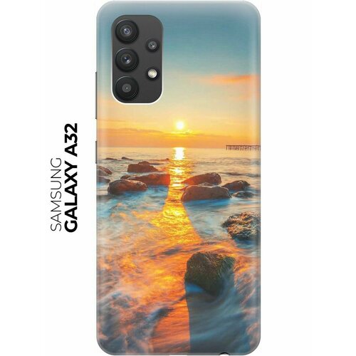 RE: PA Накладка Transparent для Samsung Galaxy A32 с принтом Закат на побережье re pa накладка transparent для samsung galaxy a8 2018 с принтом закат на побережье