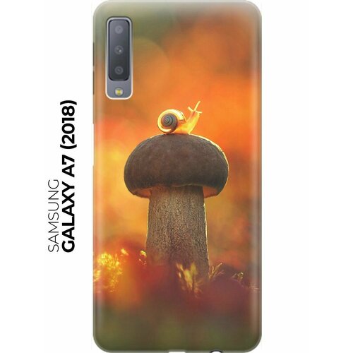 RE: PA Накладка Transparent для Samsung Galaxy A7 (2018) с принтом Улитка и гриб re pa накладка transparent для samsung galaxy a41 с принтом улитка и гриб