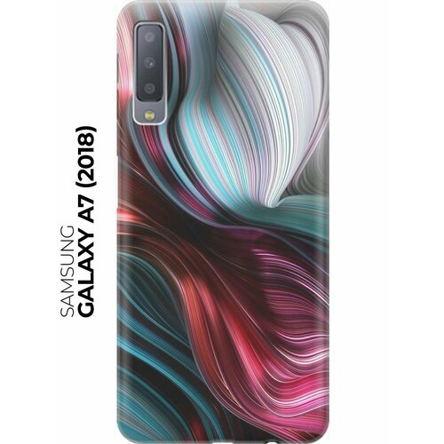 RE: PA Накладка Transparent для Samsung Galaxy A7 (2018) с принтом Разноцветные изгибы re pa накладка transparent для samsung galaxy a7 2018 с принтом разноцветные перья