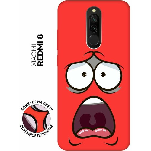 RE: PA Чехол - накладка Soft Sense для Xiaomi Redmi 8 с 3D принтом Fear красный re pa чехол накладка soft sense для honor 30 pro с 3d принтом fear красный