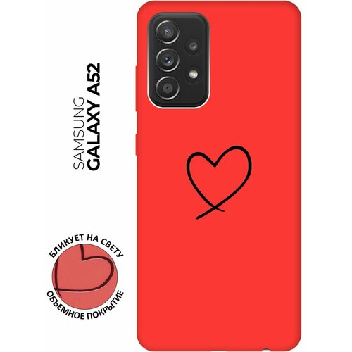 RE: PA Чехол - накладка Soft Sense 3D для Samsung Galaxy A52 с принтом Heart красный re pa чехол накладка soft sense для samsung galaxy m31 с 3d принтом fear красный