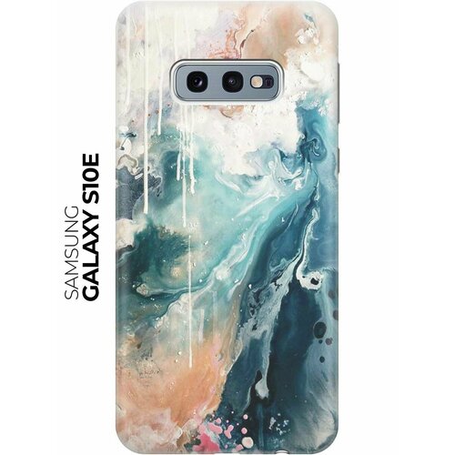 Чехол - накладка ArtColor для Samsung Galaxy S10e с принтом Брызги красок чехол накладка artcolor для samsung galaxy s10e с принтом с любовью