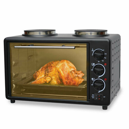 Духовка электрическая Sakura SA-7027HBK 2600Вт 21л 2конфорки 710400₽