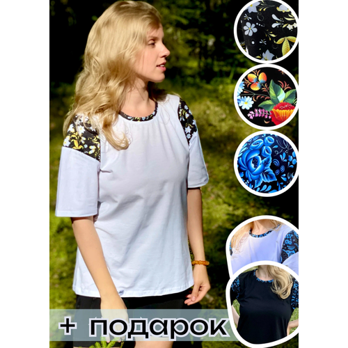 фото Футболка mushu, размер 46/48, белый