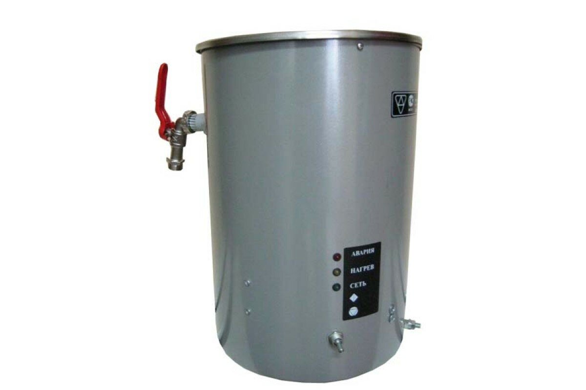 Кипятильник для воды дебис, 25 литров, нержавеющая сталь, серый цвет