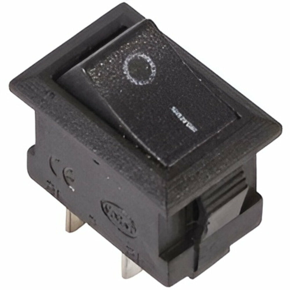 Выключатель клавишный Rexant Micro ON-OFF черный (250В 3А (2с)) {36-2010}