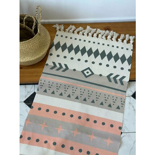 Льняная дорожка с кисточками 60/150 SEA HOME