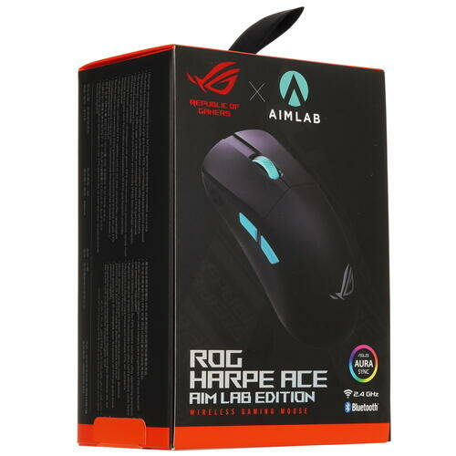 P713 ROG HARPE ACE AIM LAB EDITION/BLK /MS,AIMPOINT,5 BUTTONS,36000DPI,BLK ASUS - фото №8