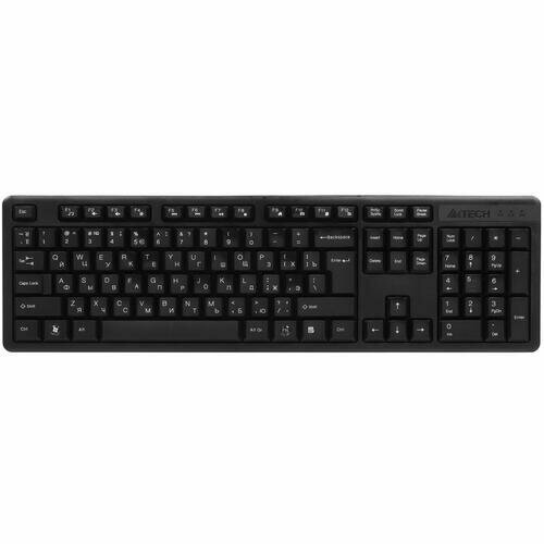 Клавиатура проводная A4Tech KK-3 KK-3 USB BLACK 389700₽