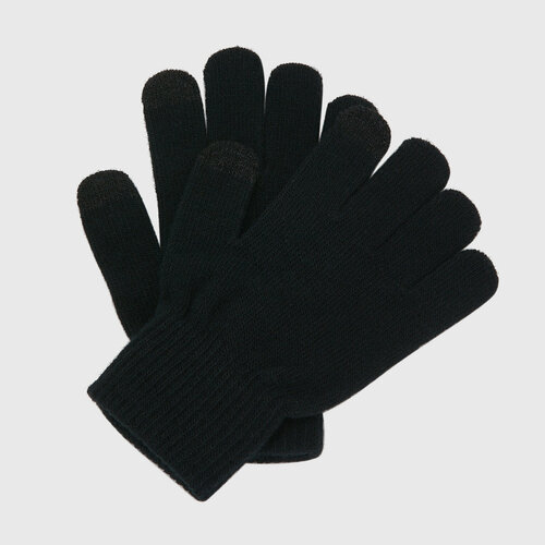 фото Перчатки детские demix knitted 105529-99, р-р 5/6, черный