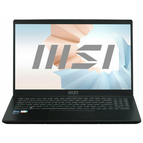 15.6 Ноутбук MSI Modern 15 B12M-210RU черный 15 6 ноутбук msi modern 15 b12m 209ru черный