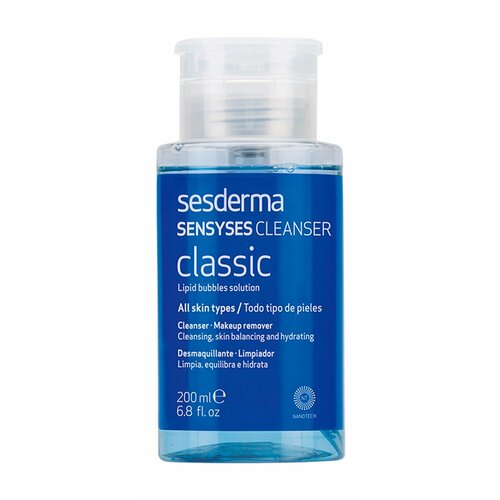 SESDERMA Sensyses Cleanser Classic Лосьон липосомальный для снятия макияжа для всех типов кожи, 200 мл лосьон липосомальный для снятия макияжа для пигментированной и тусклой кожи sesderma sensyses cleanser 200 мл