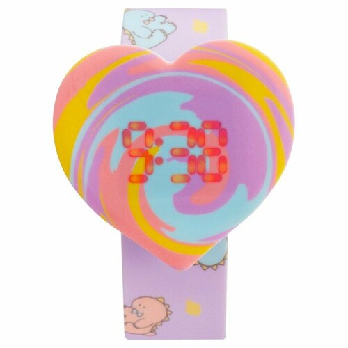 Часы наручные электронные детские Сердечко ремешок l-23 см 46700₽