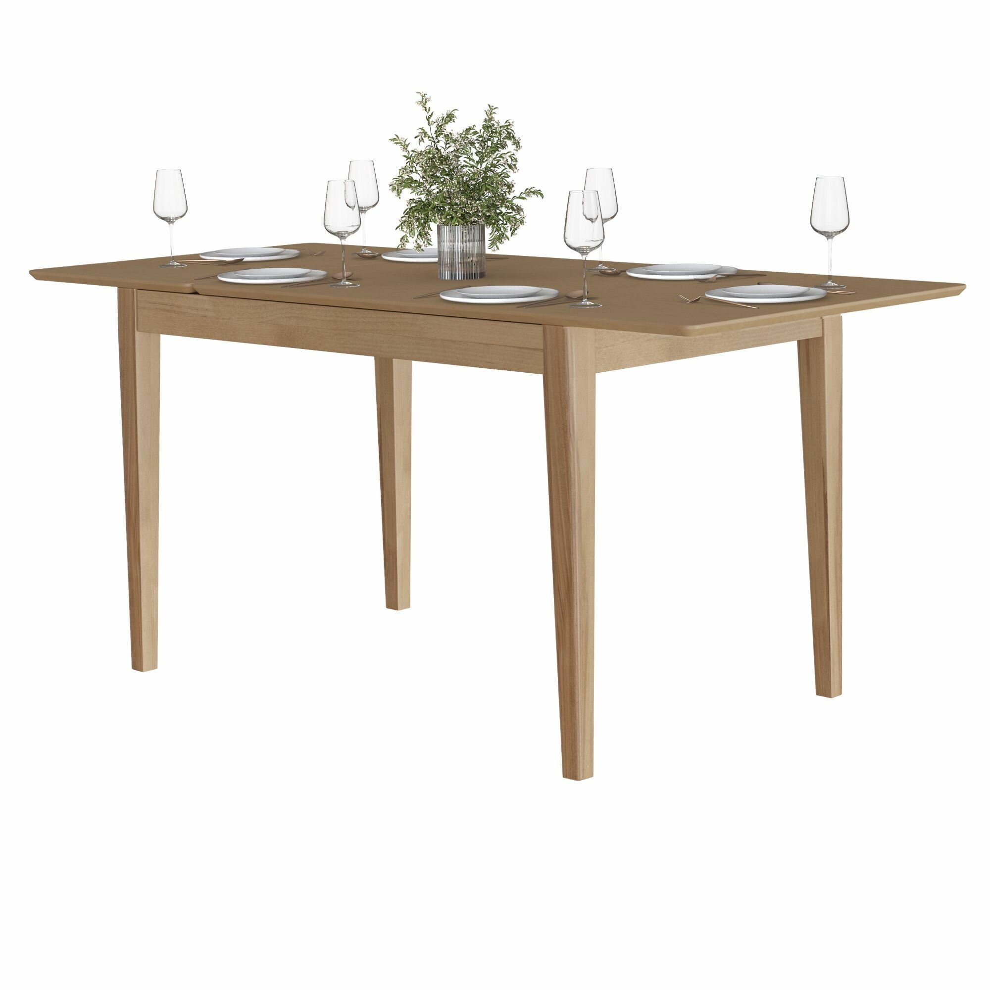 фото Стол обеденный Антила classic (119-169) см прямоугольный, раздвижной, деревянный - Дуб золотой