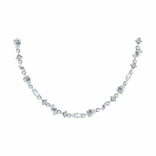 Колье Diamant online, серебро, 925 проба, фианит, длина 40 см.