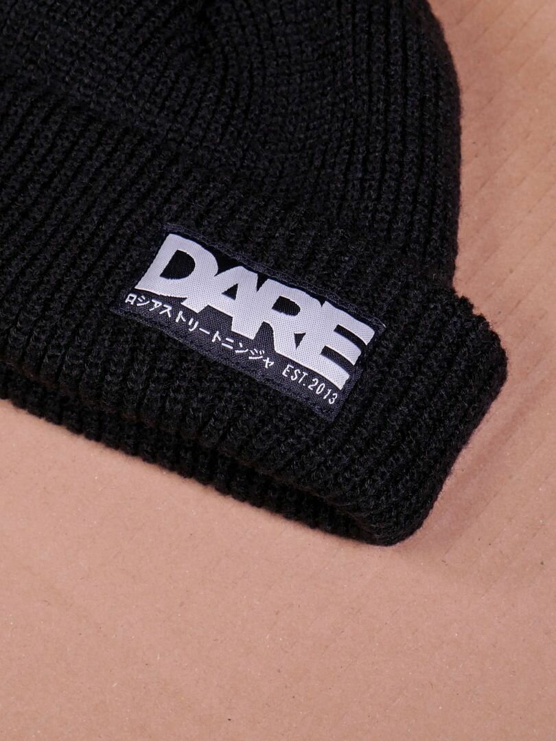 Шапка-бини Dare Базовая коллекция для мужчин, размер Универсальный, черный — фото 1