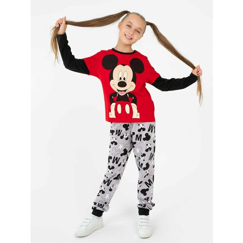 фото Школьный фартук трикотажные сезоны, размер 146, красный