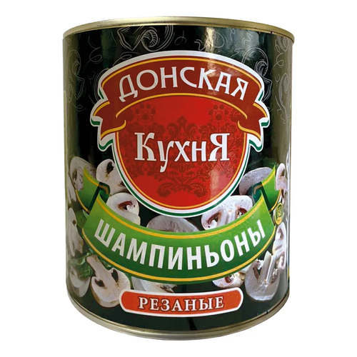 Шампиньоны Донская Кухня резанные 400 г.