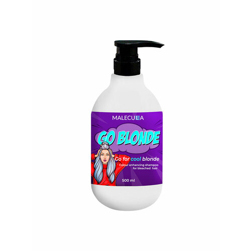 Malecula Оттеночный шампунь для осветленных волос Go Blonde