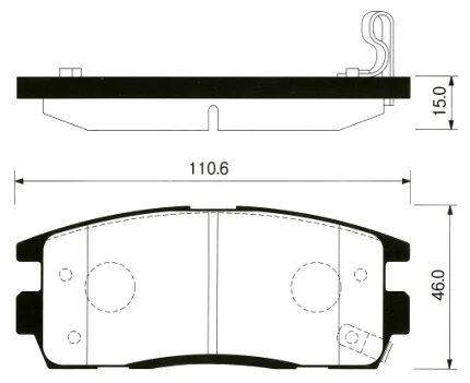 Колодки тормозные задние к-кт Opel Antara (2007-2015), Chevrolet Captiva (C100) (2006-2010) ASP