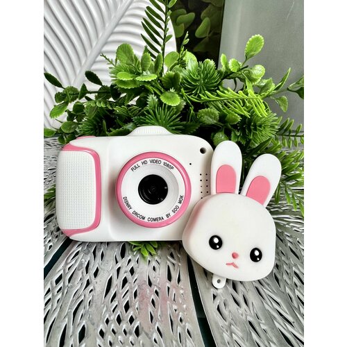 Детский розовый набор 3в1 Детский цифровой фотоаппарат с селфи камерой 123500₽