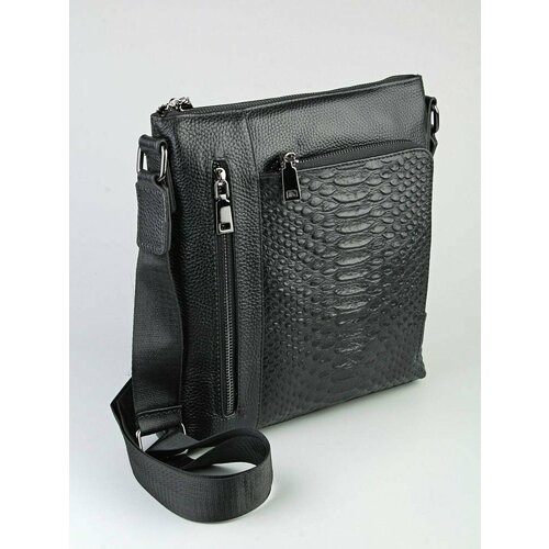 фото Сумка барсетка r1zenbag, фактура под рептилию, черный ryzenbaks