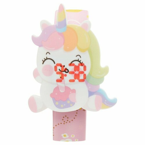 Часы наручные электронные детские Единорог ремешок l-225 см 47100₽