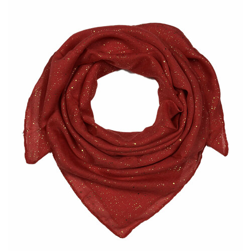 фото Платок lili scarf, хлопок, 90х90 см, красный