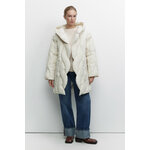 Пальто женское Befree Пальто стеганое с капюшоном и стежкой-косичкой 2341124174-61-XS кремовый/светлый беж размер XS - изображение