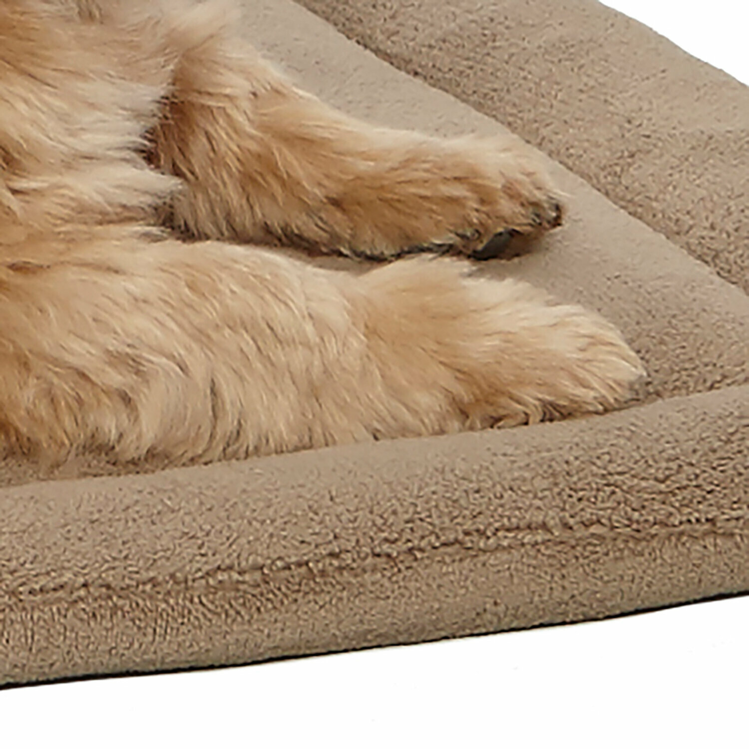 Лежанка для собак MidWest Micro Terry плюшевая, цвет: бежевый, 117*74 см - фото №5