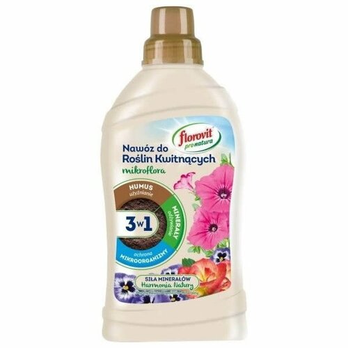 Florovit pro natura microflora жидкое удобрение для цветущих растений, 1 кг