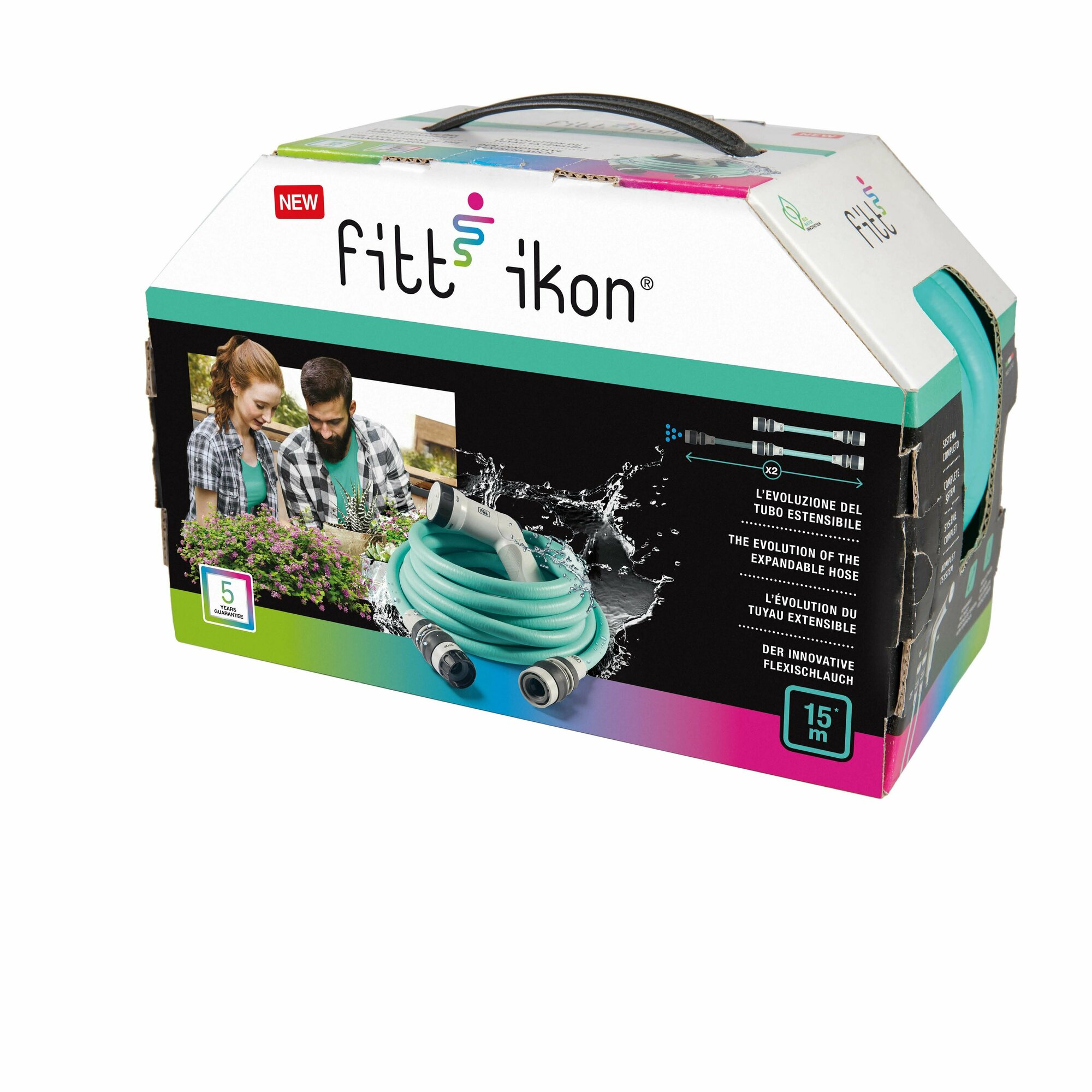 Шланг садовый FITT IKON 12,5 мм 1/2 15 м - фотография № 2