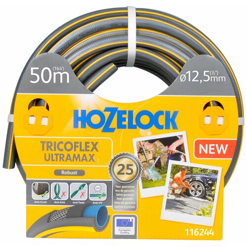 Шланг для полива HOZELOCK Tricoflex Ultramax 1/2 дюйма 50 м шланг для полива hozelock t u 12 5 мм 50 м