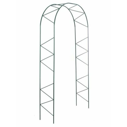 Арка садовая металлическая Елочка, разборная опора для вьющихся растений, труба 16 мм, высота 2.4 м
