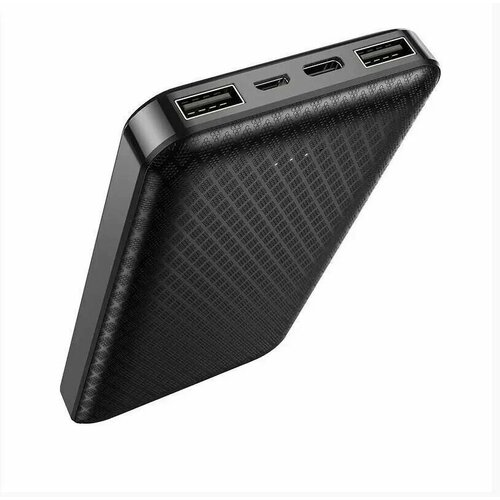 Внешний аккумулятор Power bank 10000мАч BJ3 Портативный аккумулятор Пауэрбанк для телефона Чёрный 128000₽