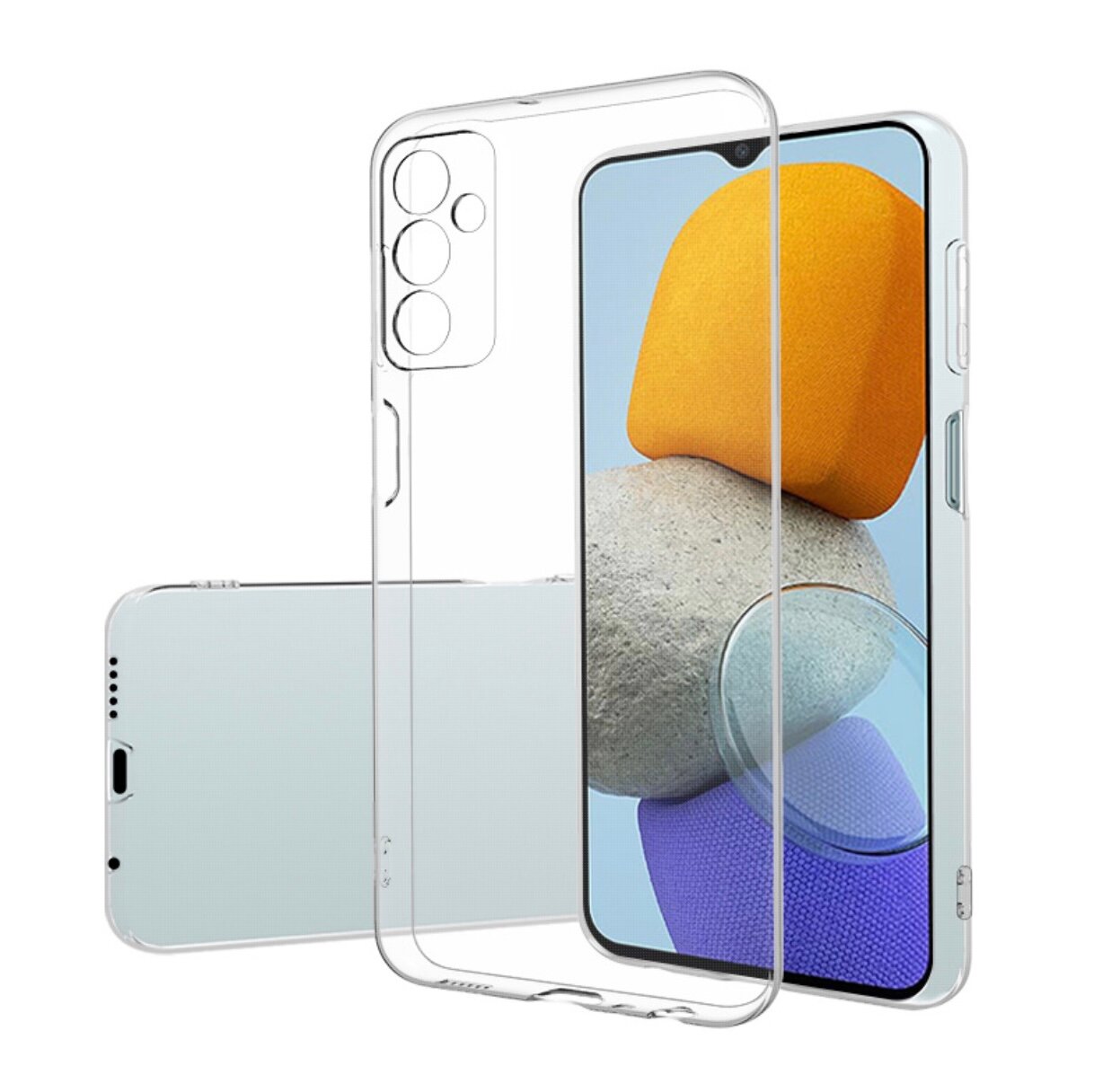 Чехол задняя-панель-накладка-бампер MyPads Tocco для Samsung Galaxy M23 ультра-тонкий из мягкого качественного силикона прозрачный