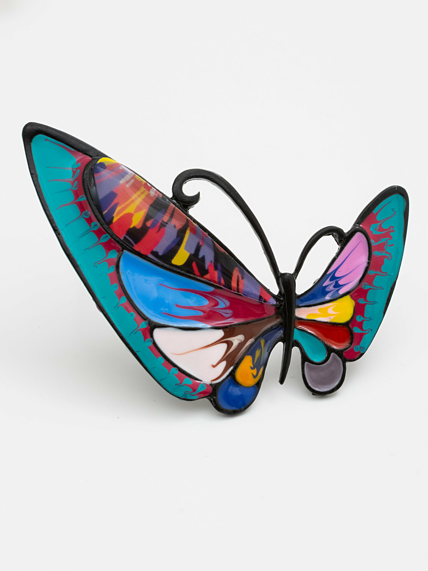 Брошь ЖемАрт, эмаль, разноцветный