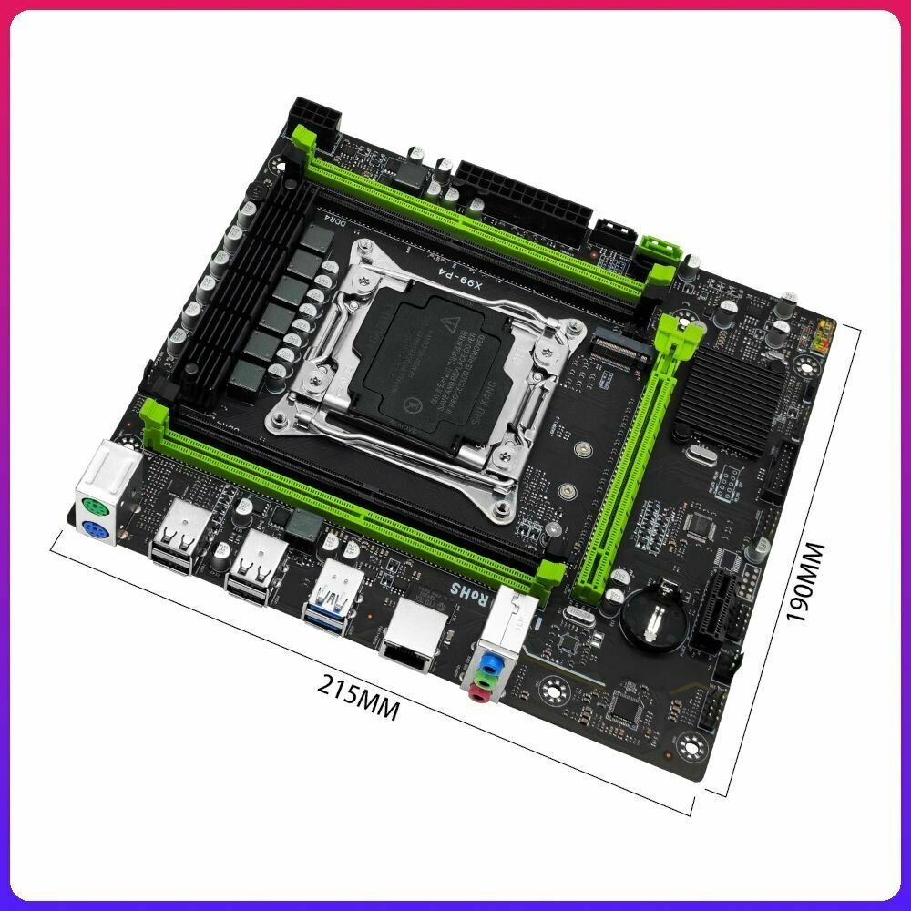 Материнская плата 2011-3 Machinist X99-P4 (X99 B85 4DDR4 2CH PCI-Ex16 PCI-Ex1 M2 NVME SATA USB 30 GBLAN mATX)