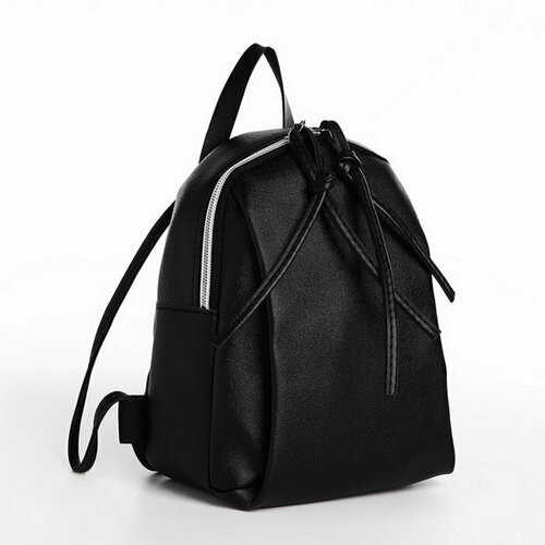 Мини-рюкзак женский из искусственной кожи на молнии, цвет чёрный черный рюкзак из искусственной кожи на молнии hugo черный