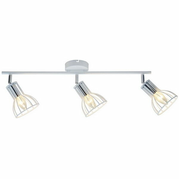 фото Светильник "Бостон" 3х60Вт Е14 белый/хром