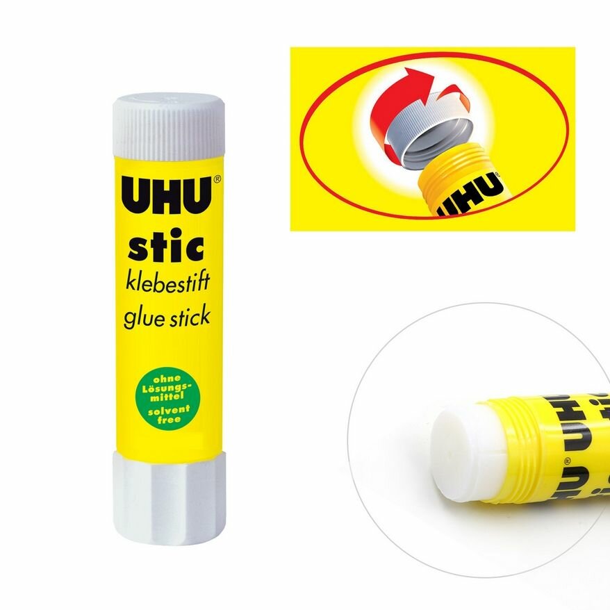 Клей-карандаш UHU Stic Pastel белый, 21 г - фото №3