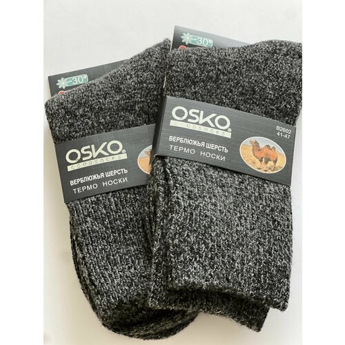 фото Носки osko, 2 пары, размер 41-47, черный