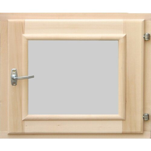 Окно деревянное со стеклопакетом 30х40 см ручка, затвор и петли в комплекте, хвоя