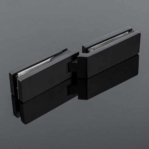 Петля стекло-стекло 90˚, черный матовый, sus304