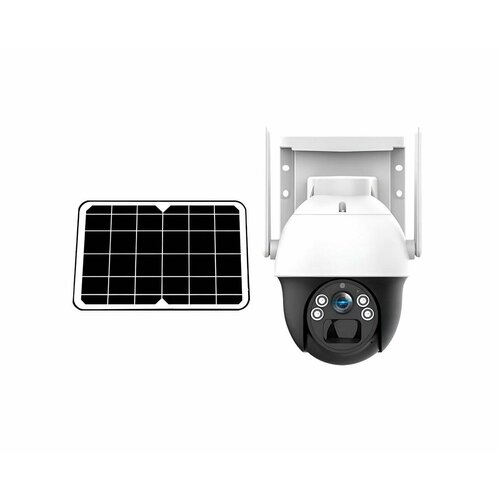 Уличная поворотная Wi-Fi камера 3Mp LinkSolar Mod SE2230-3MP Q40182UL с солнечной батареей - Wi-Fi камера на солнечных батареях с записью на карту 1192400₽