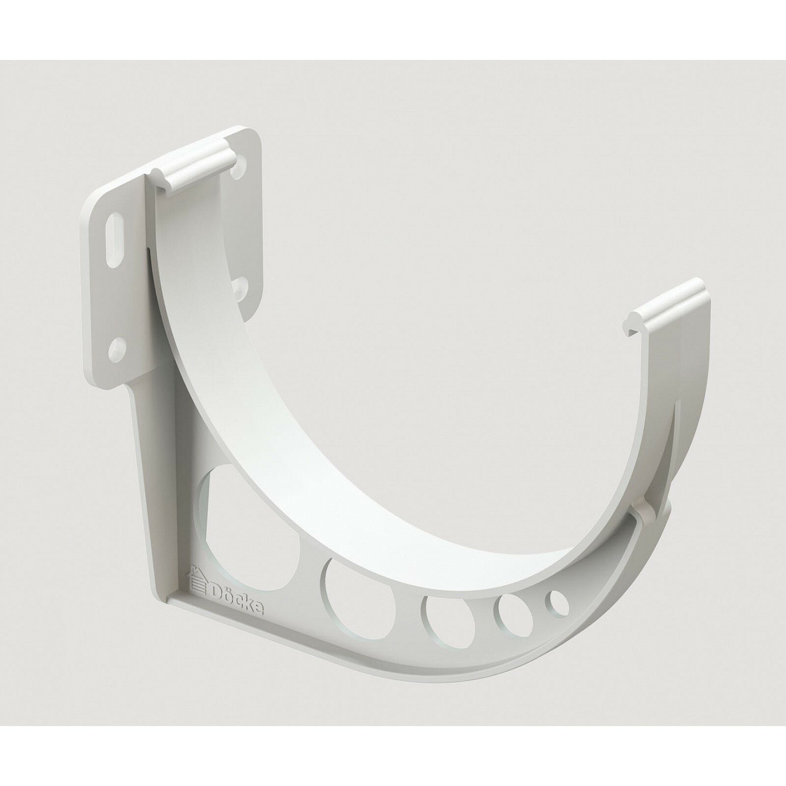 фото Кронштейн желоба Döcke STANDARD, Белый, 120мм.