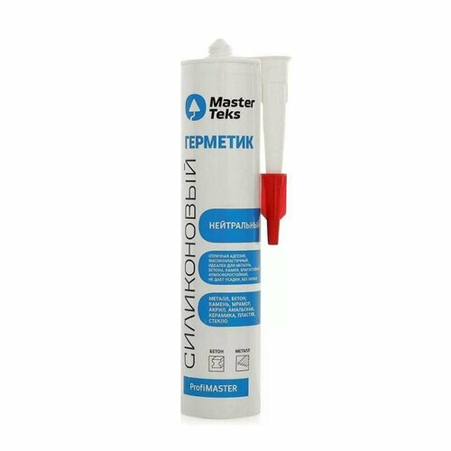 Герметик MASTERTEKS нейтральный Бесцветный 290 мл silapro highclean maxsealant neutral silicone силиконовый нейтральный бесцветный герметик 290 мл