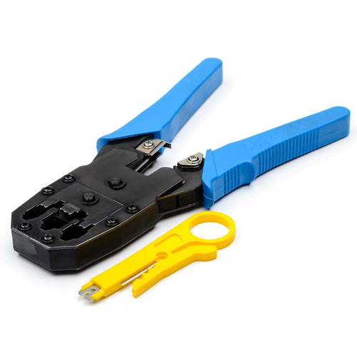 Инструмент Atcom Клещи обжимные Bao tool (RJ45, RJ11) обжимные клещи deli tools dl381008 rj45 черный желтый